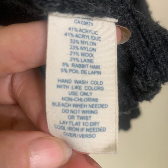 American Eagle Cable Knit Chunky Wool Blend Cardigan - Picture 12 of 12